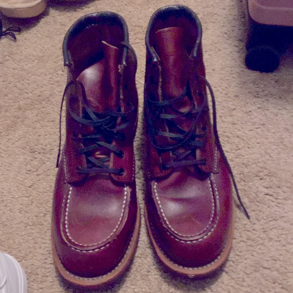Red Wing Shoes Brown Leather Boots